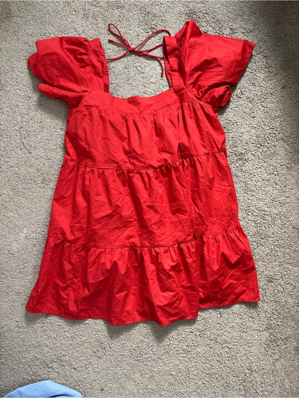 Abercrombie & Fitch Bright Red Elastic-Waist Skirt